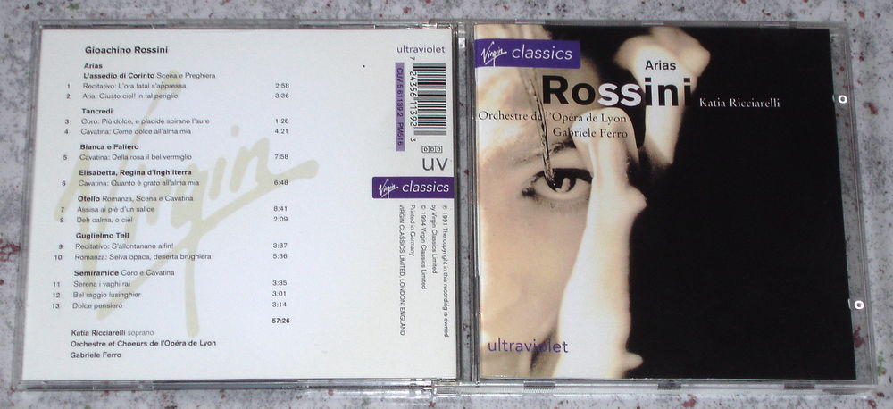 ROSSINI-CD-ARIAS-KATIA RICCIARELLI-Orch.OPERA LYON-GAB.FERRO CD et vinyles