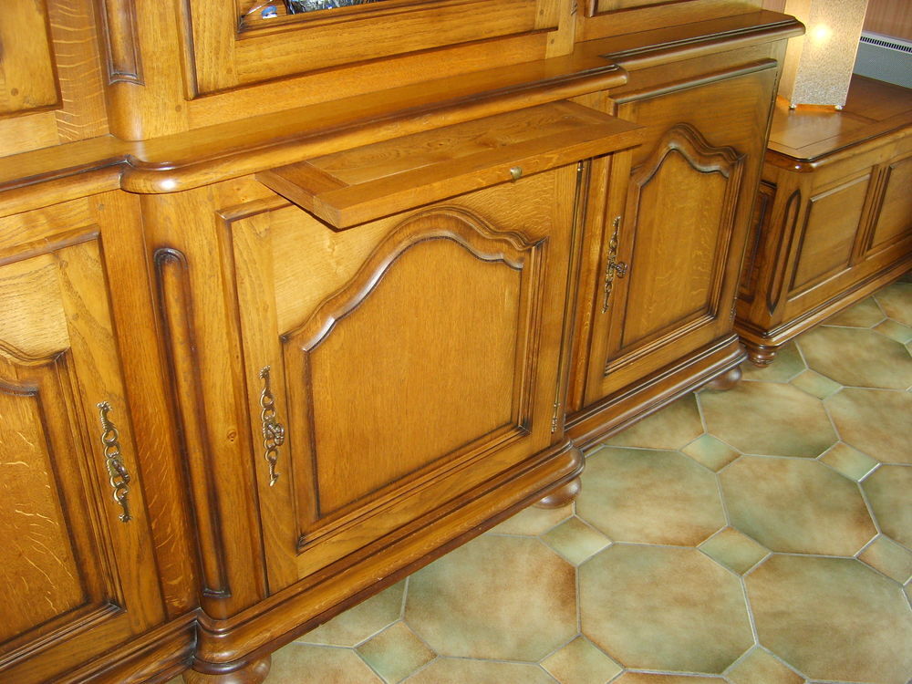 Buffet 6 portes Ch&ecirc;ne massif 2 corps Meubles