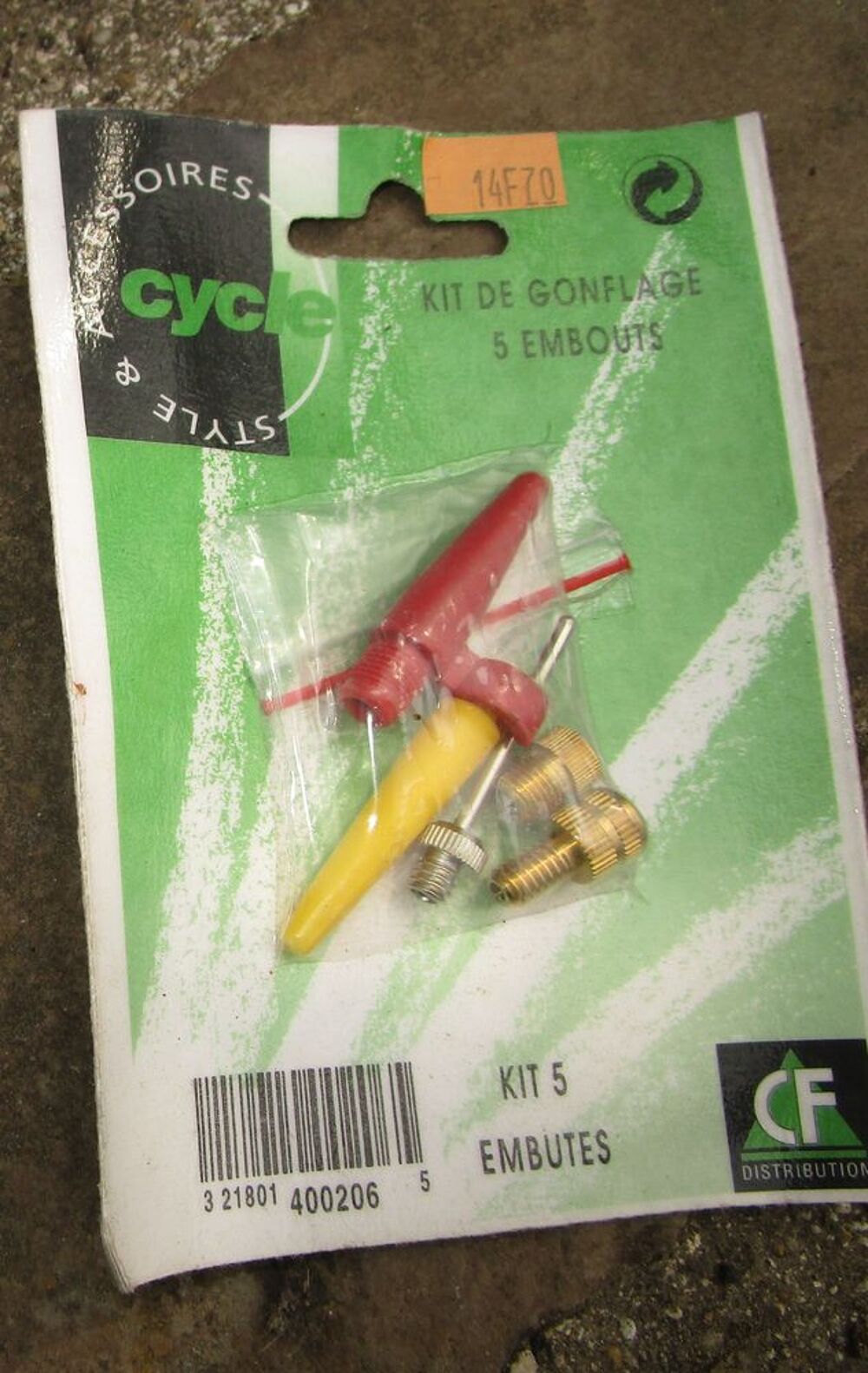 kit d'embout de gonflage pour v&eacute;lo Vélos