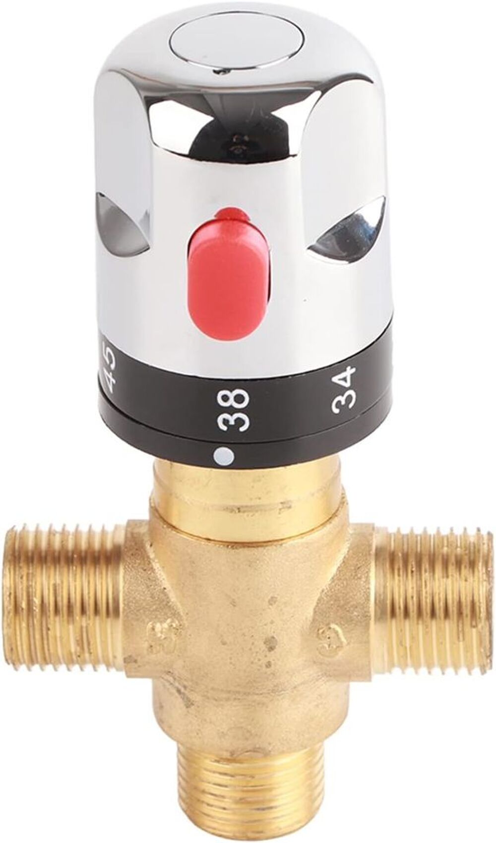 Mitigeur Thermostatique avec Raccords M&acirc;les 1/2 NPT Laiton Bricolage