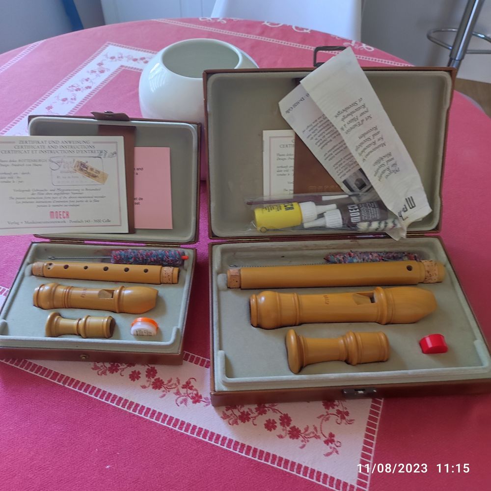 2 fl&ucirc;tes &agrave; bec (soprano et alto) MOECK Instruments de musique