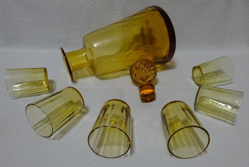 Service &agrave; liqueur type Georges Sand XIXe Décoration