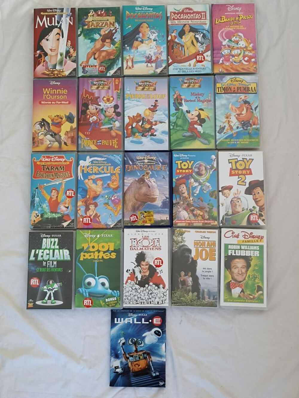 Lot 56 K7 VHS 1 DVD Disney DVD et blu-ray
