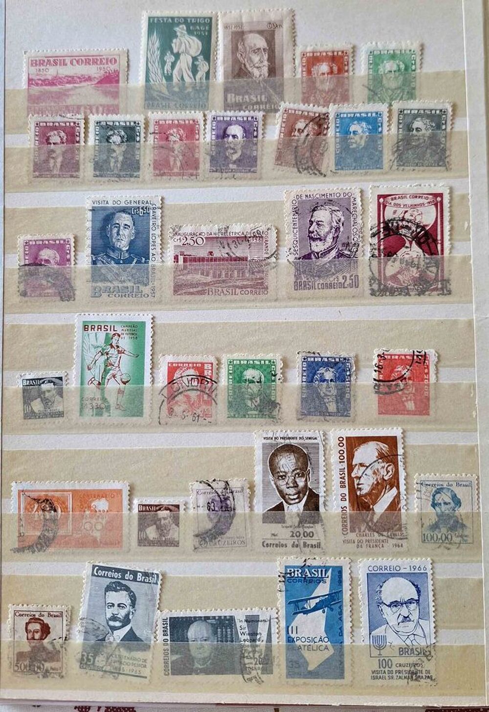 S&eacute;rie de timbres de collection du Br&eacute;sil (Bolivie) 