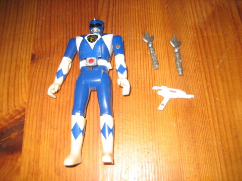 figurine MORPHIN POWER RANGERS BLEUE complet avec toutes ses armes 1995 bandai 30 Czy (89)