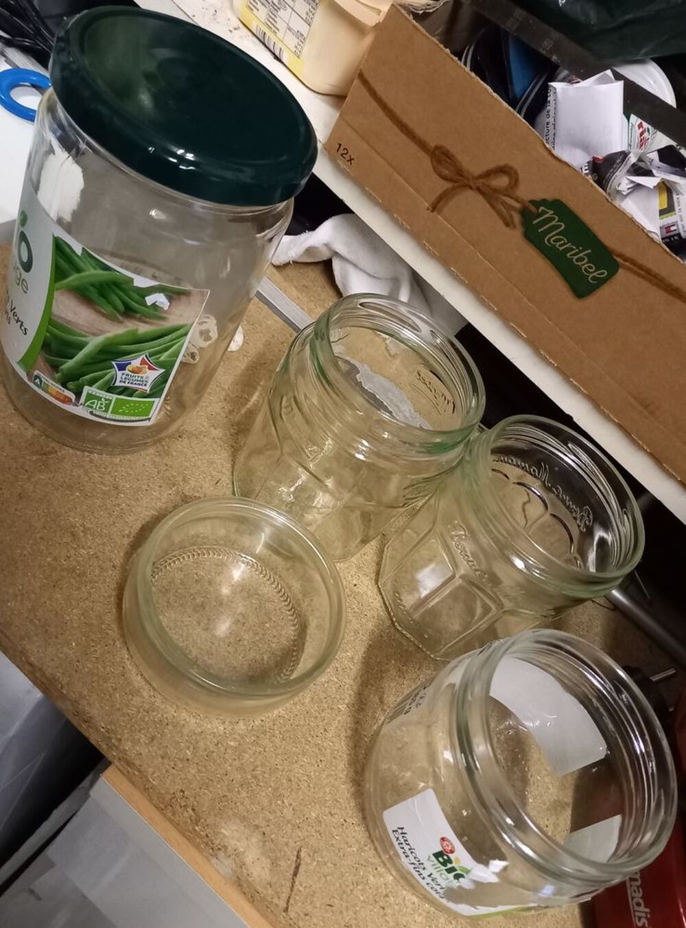 lot de pots en verre plusieurs dimensions Cuisine