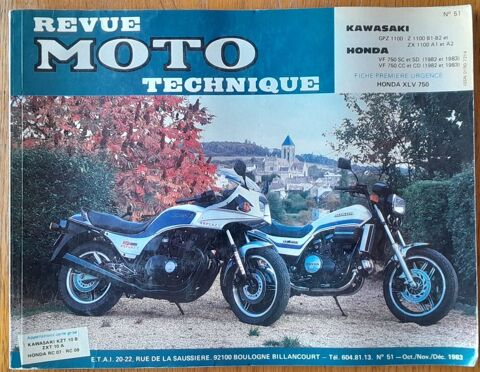 Revue Moto Technique N.51 - Kawasaki GPZ 1100 Z - Honda VF 7 28 Collonges-sous-Sal�ve (74)