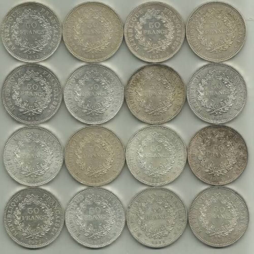 pi&egrave;ce 50 franc argent 