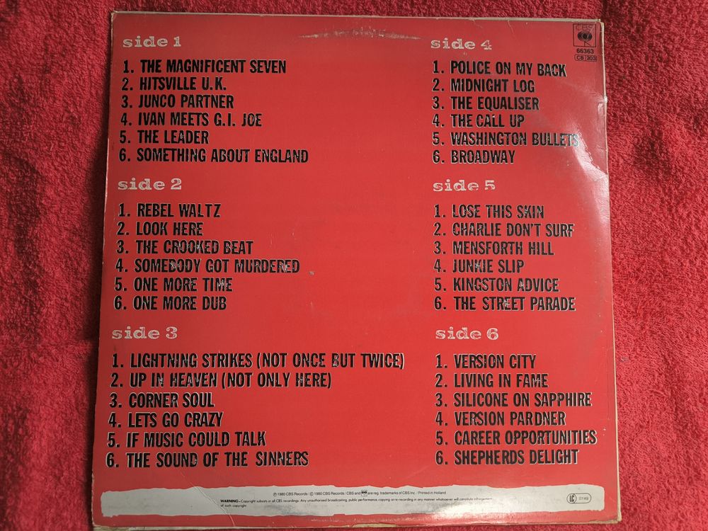 VINYLE 3 LP THE CLASH SANDINISTA ! CD et vinyles