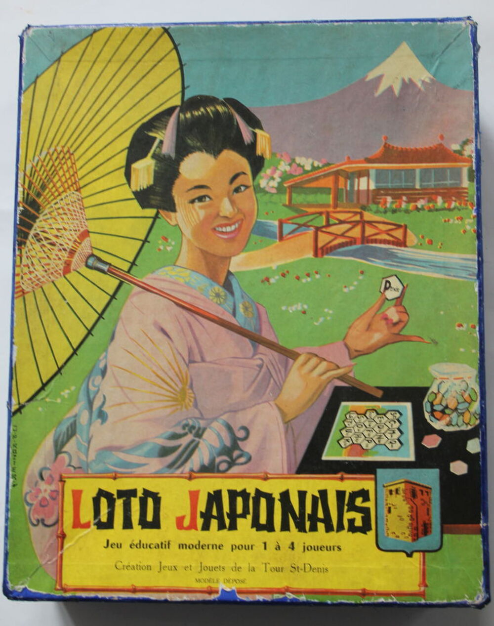 Loto japonais les Monuments de Paris 1950 Jeux / jouets