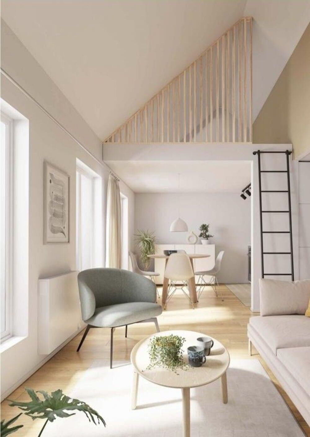 Vente Appartement 2/3 pi�ces style loft immeuble r�cent Paris 19