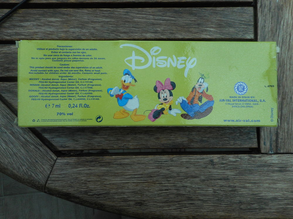 Coffret 4 miniatures eau de toilette Disney 