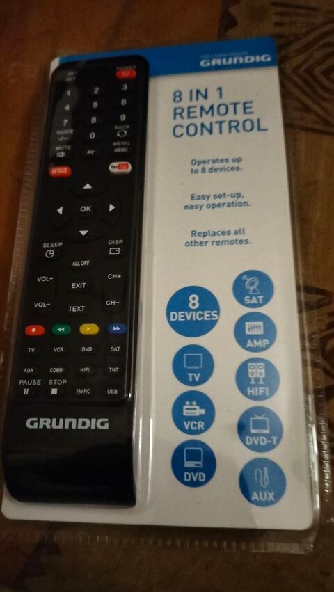 T�l�commande universelle grundig 8 en 1 neuf 14 Cachan (94)