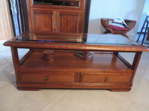 TABLE SALON MERISIER MASSIF 180 Templeuve (59)