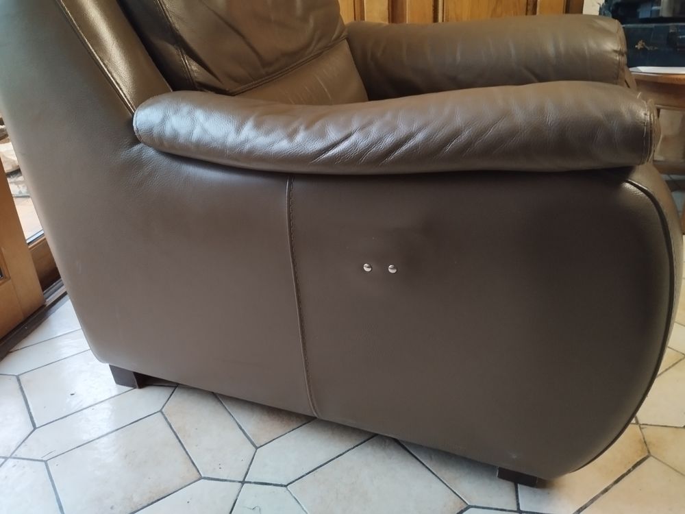 Salon en cuir de vachette Meubles