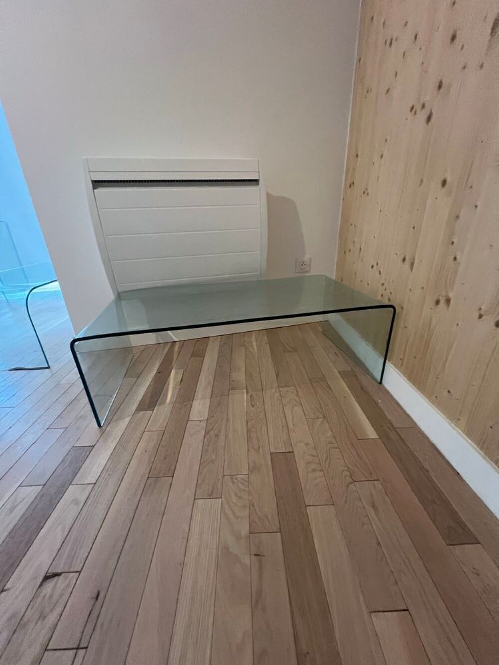 3 Tables basses minimaliste en verre Décoration