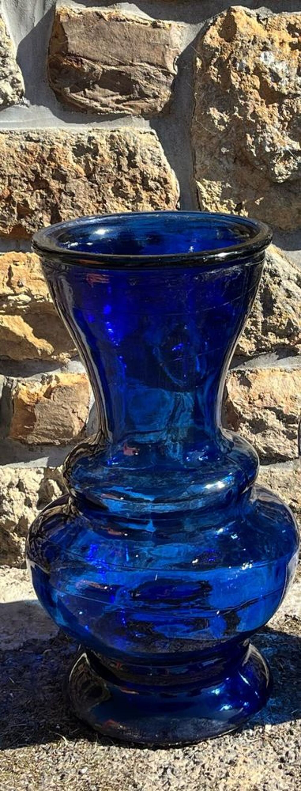 vase bleue epais Décoration