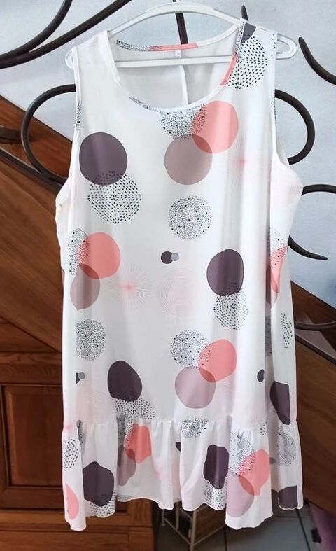 Robe fluide écrue sans manche 8 Sainte-Marie (66)