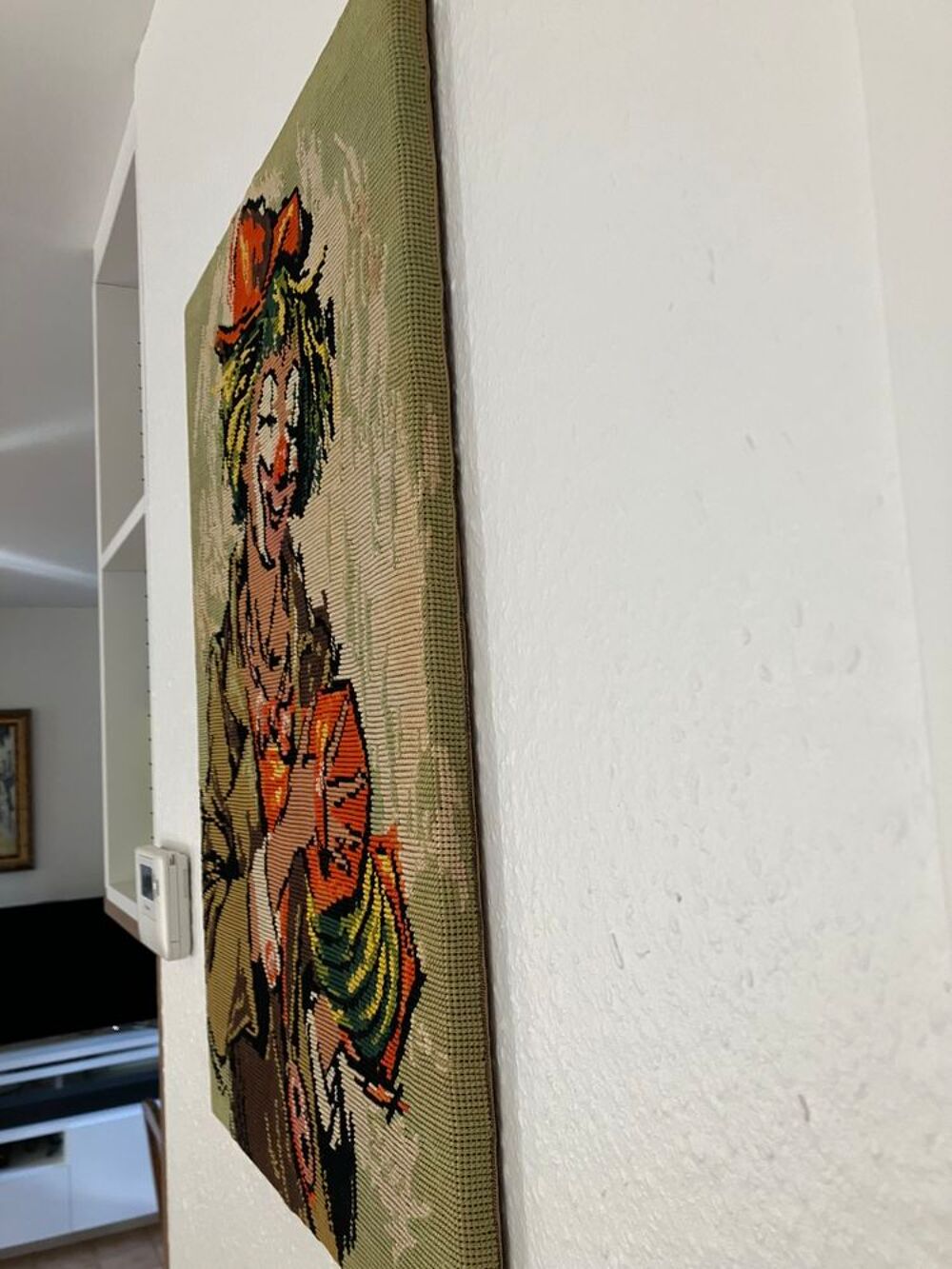 2 Tableaux clowns canevas Décoration