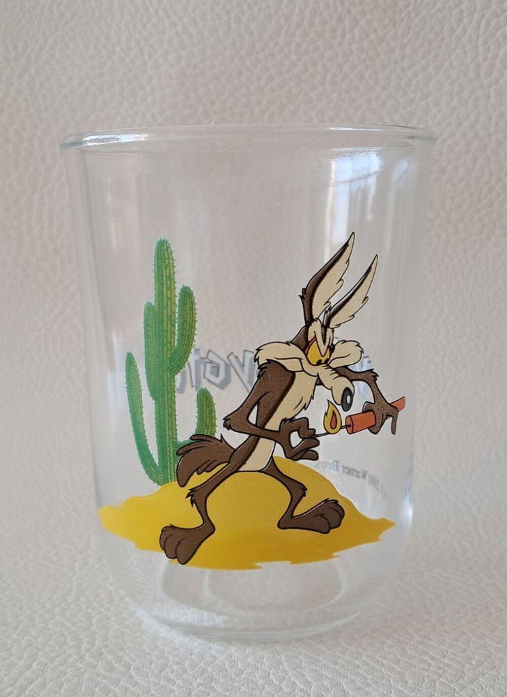 verre moutarde dessin anim&eacute; 
vil coyote warner bros bip bip 