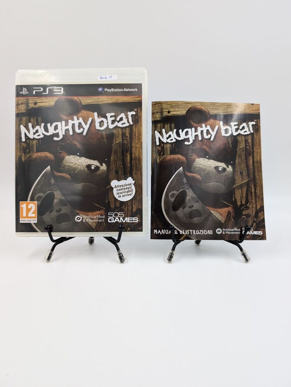 Jeu Playstation 3 Naughty Bear en boite, complet (boite IT) Consoles et jeux vidéos
