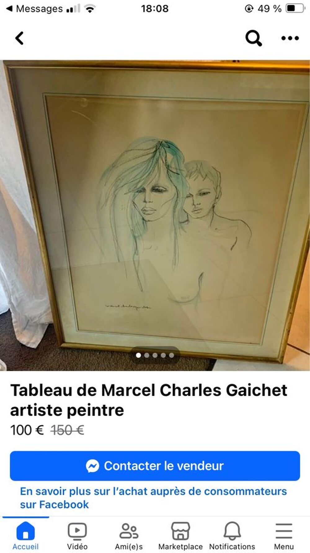 tableau Charles marcel gaichet 