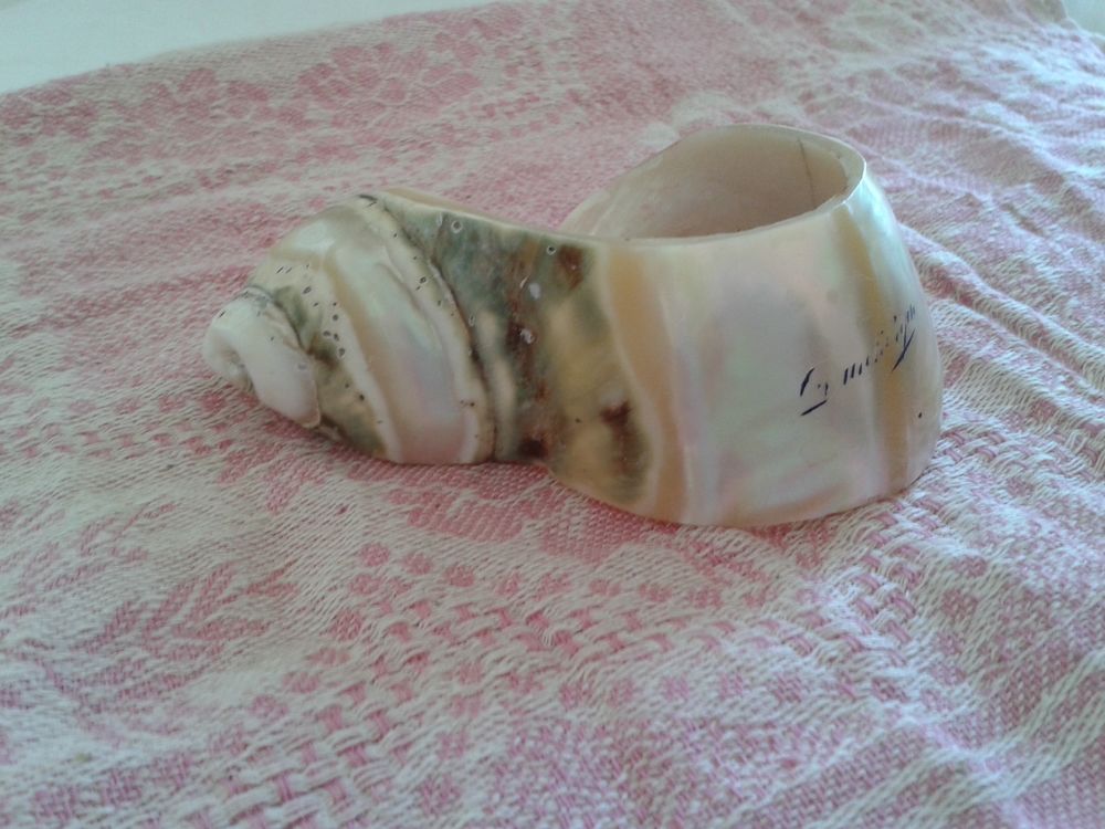 Rond de serviette ancien coquillage DUNKERQUE 