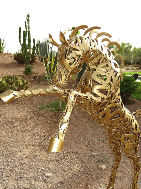 cheval en fer  a cheval   soudee 2000 Saint-Quentin-Fallavier (38)