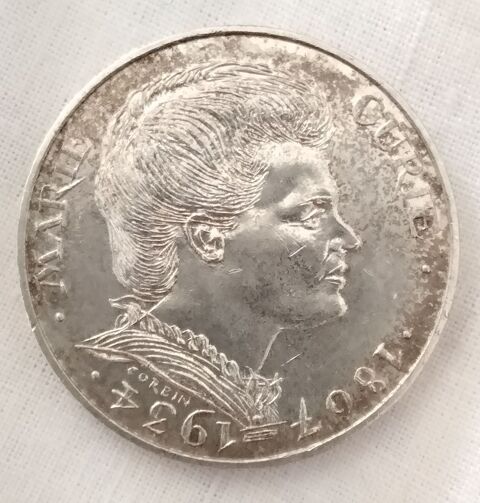 Pi�ce de 100 francs. M. Curie. Argent. 35 Vierzon (18)