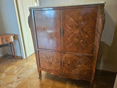 Meuble bois de rose avec un marbre 50 Paris 11 (75)