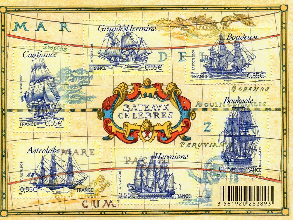 TIMBRES de FRANCE . N**
FEUILLET 2008 
