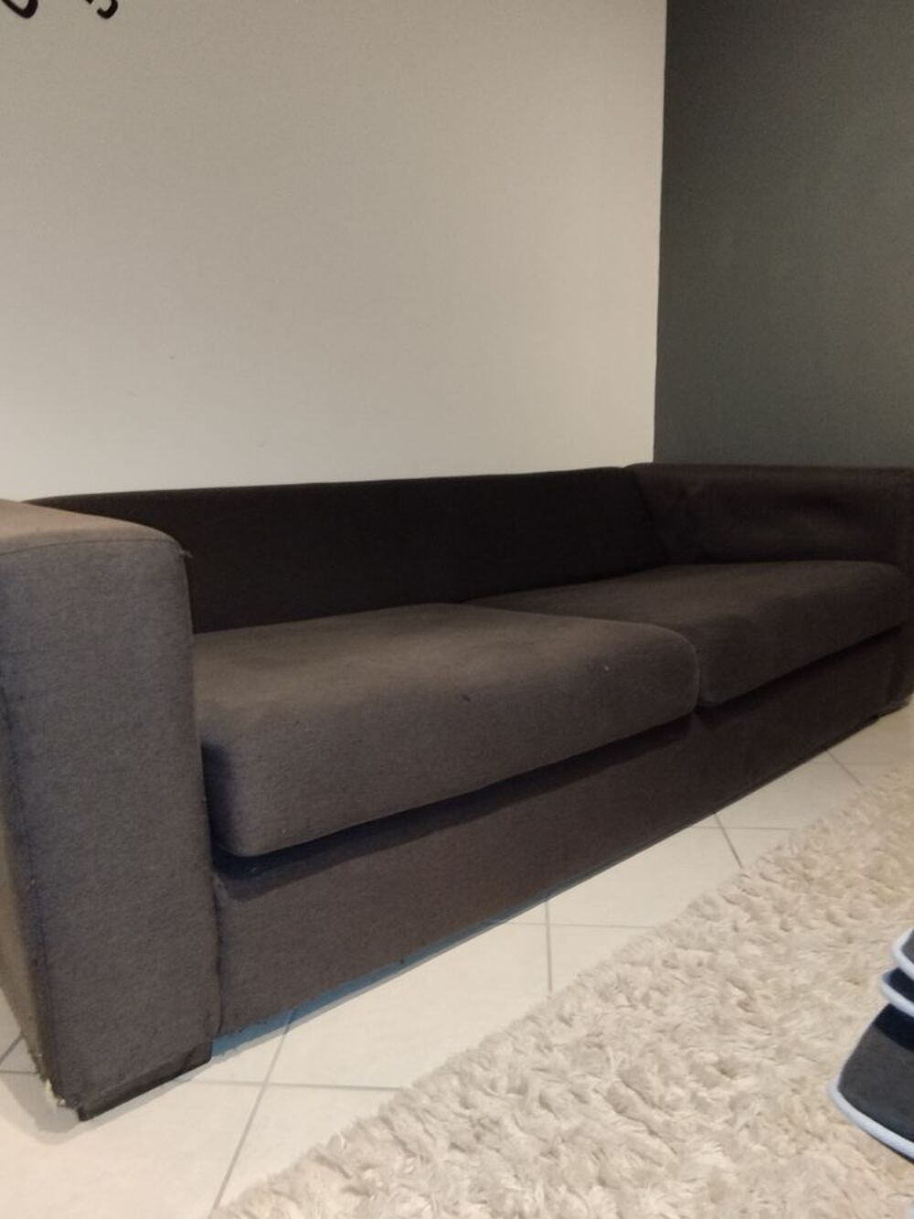 Grand canap&eacute; + 5 housses de coussins Meubles