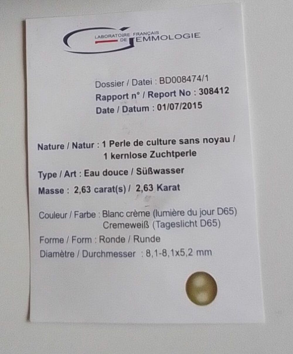 PARURE BAGUE + COLLIER - Perle de culture Bijoux et montres