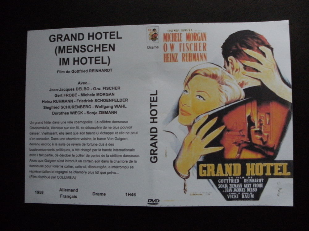 Rare film : " Grand hotel " DVD et blu-ray