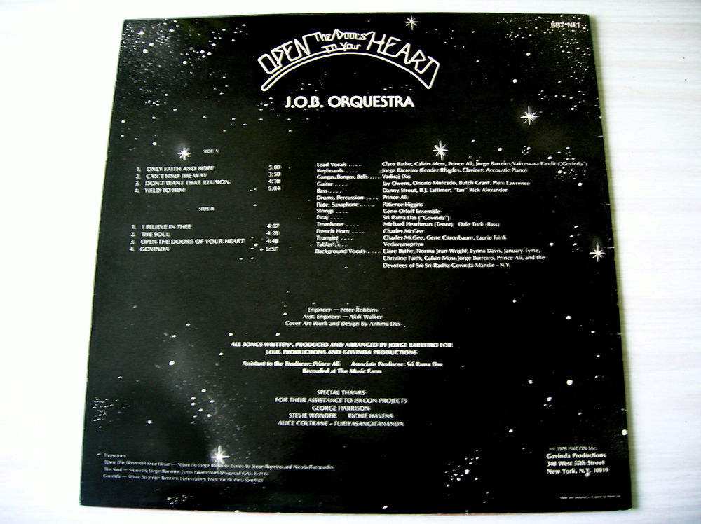 33 TOURS J.O.B ORCHESTRA Open the doors to your heart CD et vinyles