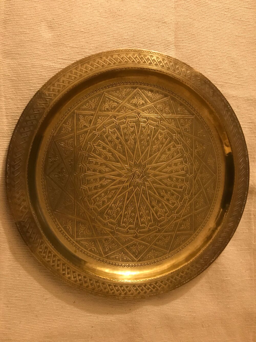 Plateau cuivre 34 cm Cuisine