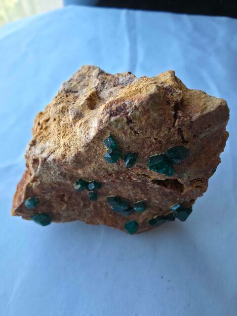 Minéral Rare : Dioptase brute sur gangue du Katanga RDC-79g 70 Bagneux (92)