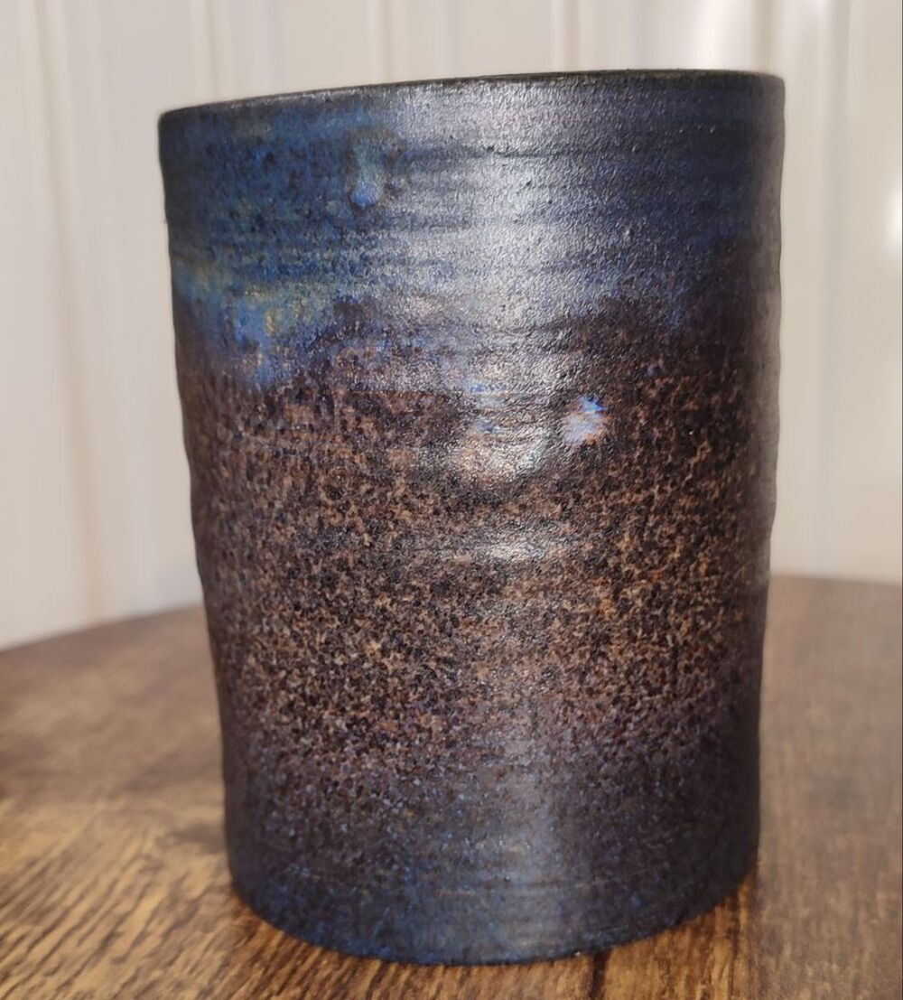Petit Vase rouleau c&eacute;ramique de Louis Yves Bonnet 