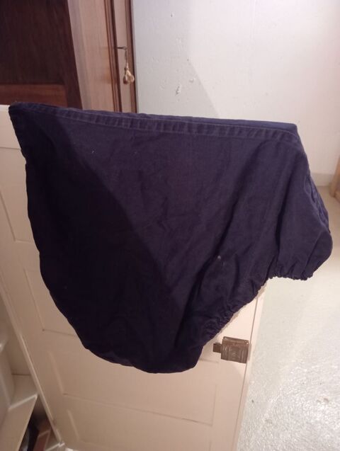 Housse de selle CSO en coton bleu 2 Rouen (76)