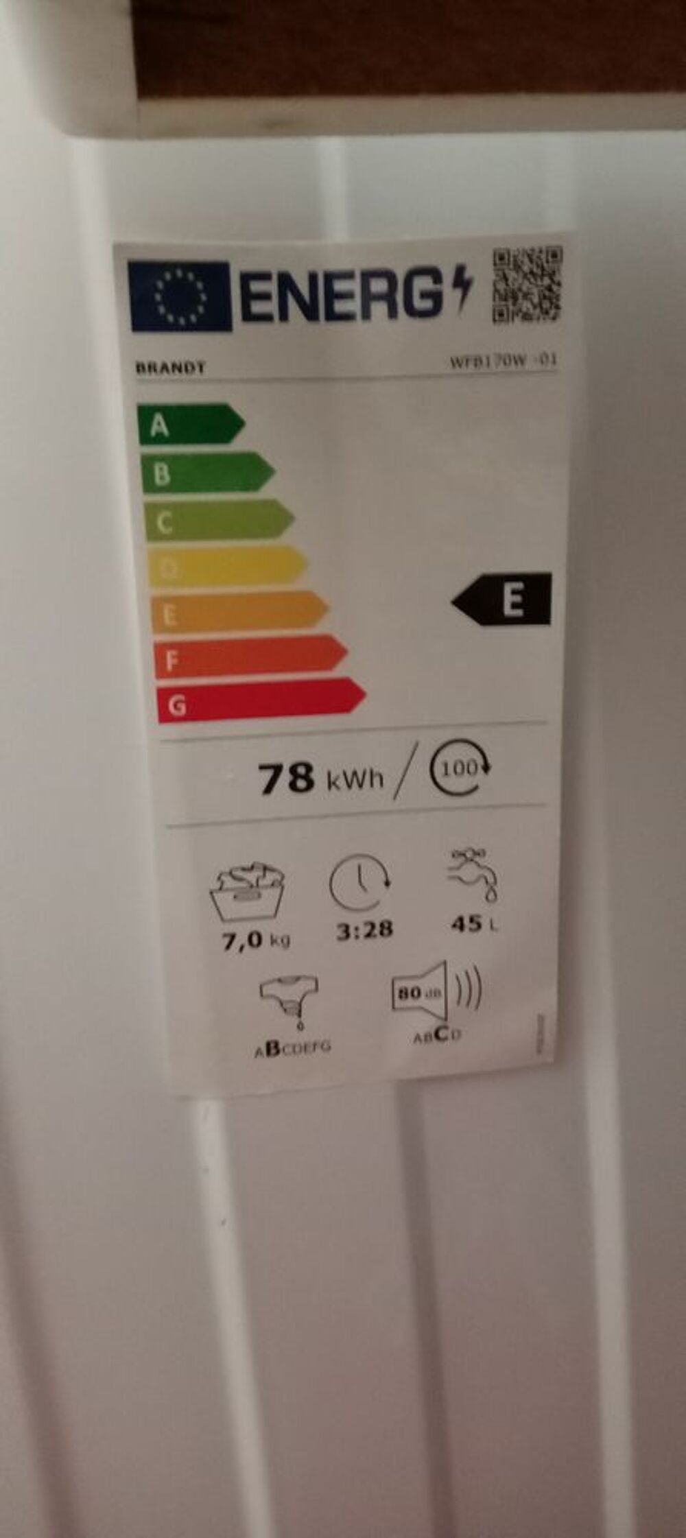 Machine &agrave; laver Electroménager