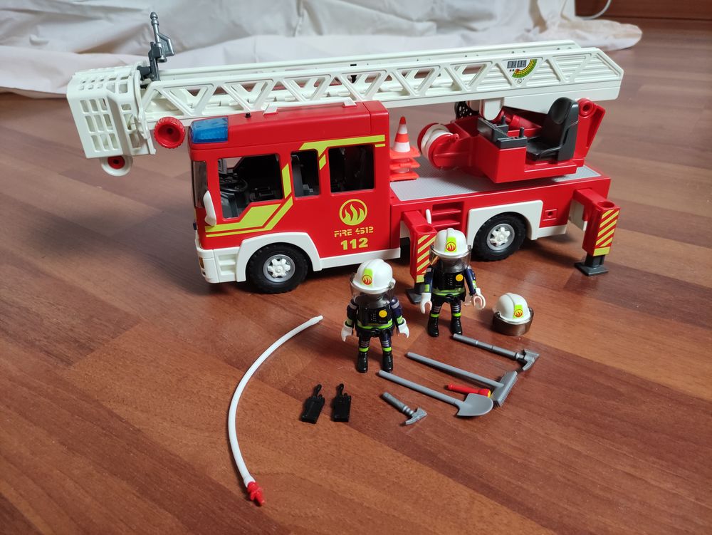PLAYMOBIL 5362 Camion Pompier Échelle Sirene - Playmobil - Achat