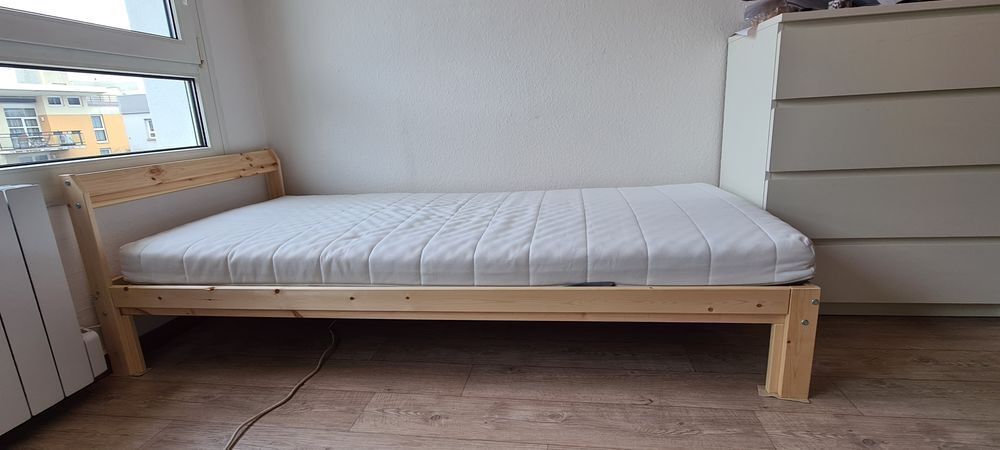 Cadre de lit &amp; matelas 1 personne IKEA sous garantie Meubles
