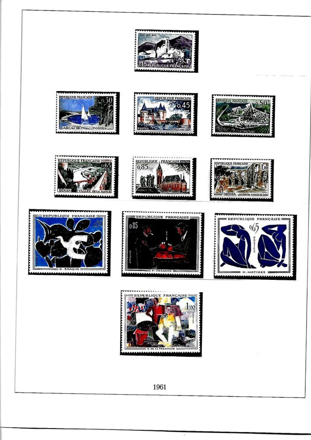 Collection de Timbres de FRANCE - 1960 &agrave; 2004 