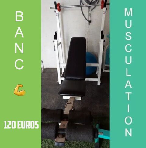 BANC DE MUSCULATION AVEC SUPPORT HALTERES MARQUE SVEN 120 Cornebarrieu (31)