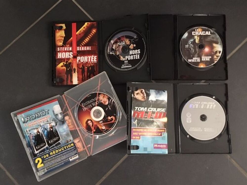 Lot de 4 DVD Policier et Action. DVD et blu-ray