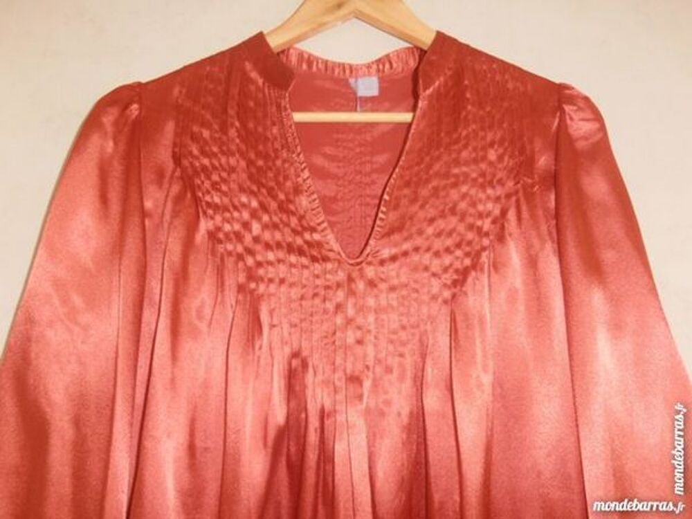 Tunique satin orange (41) Vêtements