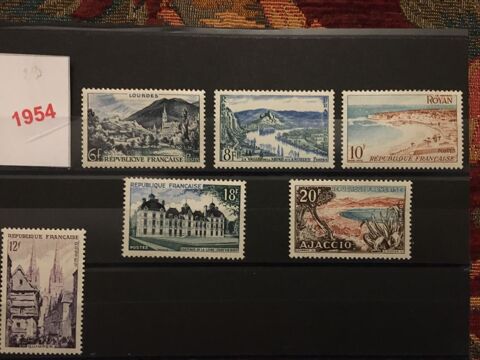 Timbres de collection de France  Neufs **  1954 1 Lyon 7 (69)