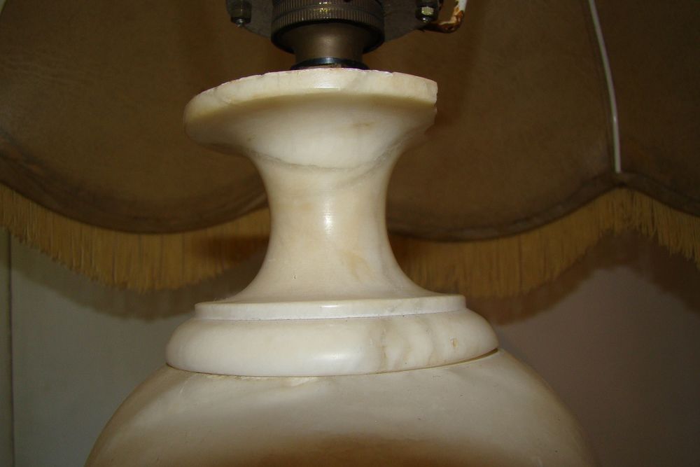Grande lampe en marbre - vintage ann&eacute;es 1970 Décoration