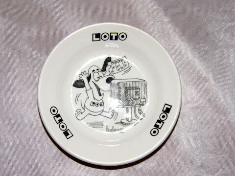 Coupelle LOTO BARBEROUSSE fa�ence GIEN VINTAGE 10 Dunkerque (59)