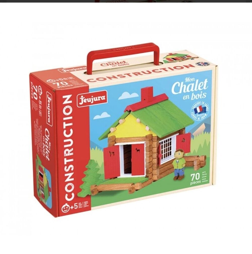 Jeu de construction r&eacute;f 8001 en bois JeuJura Maison Foresti&egrave;re Jeux / jouets